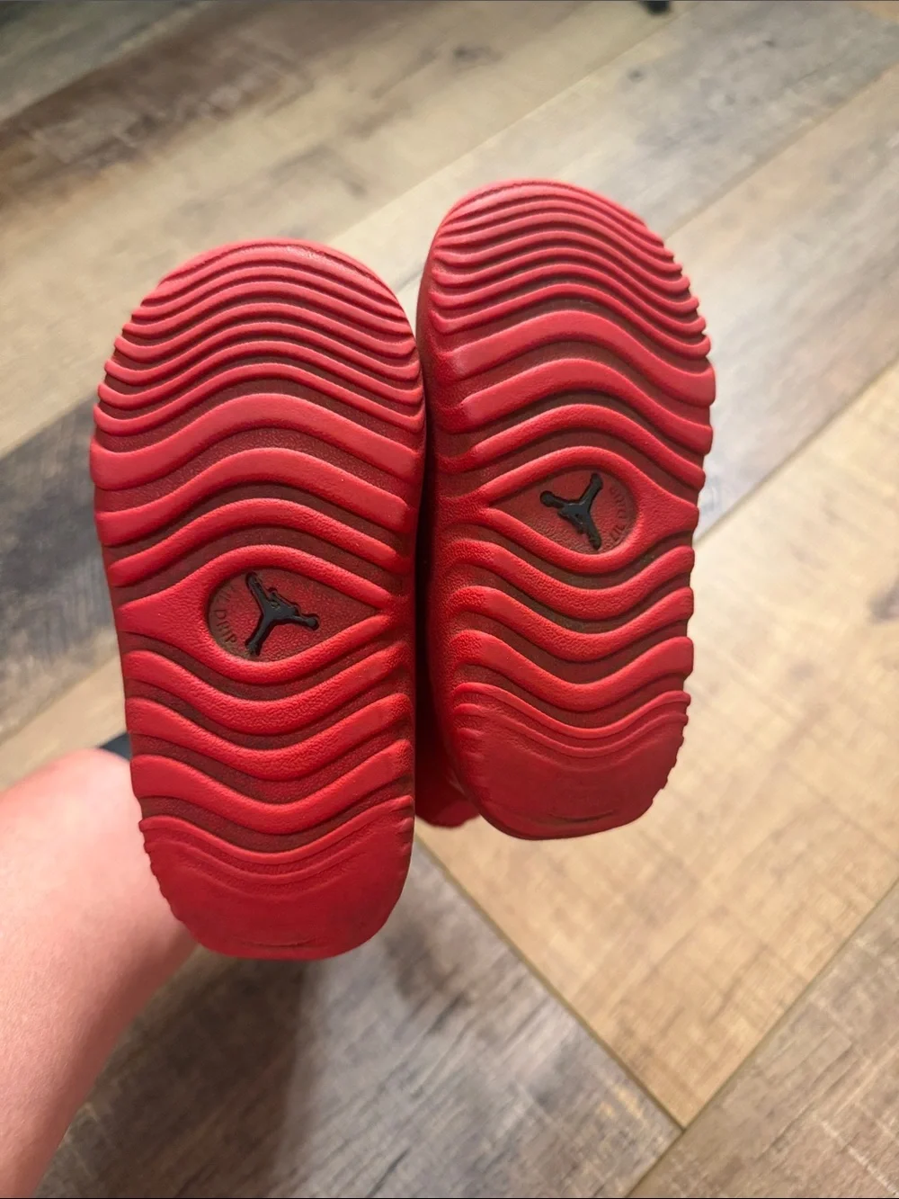 Nike Jordan Lil Drip 'Fire Red' Toddler Rain Boots Size 7C